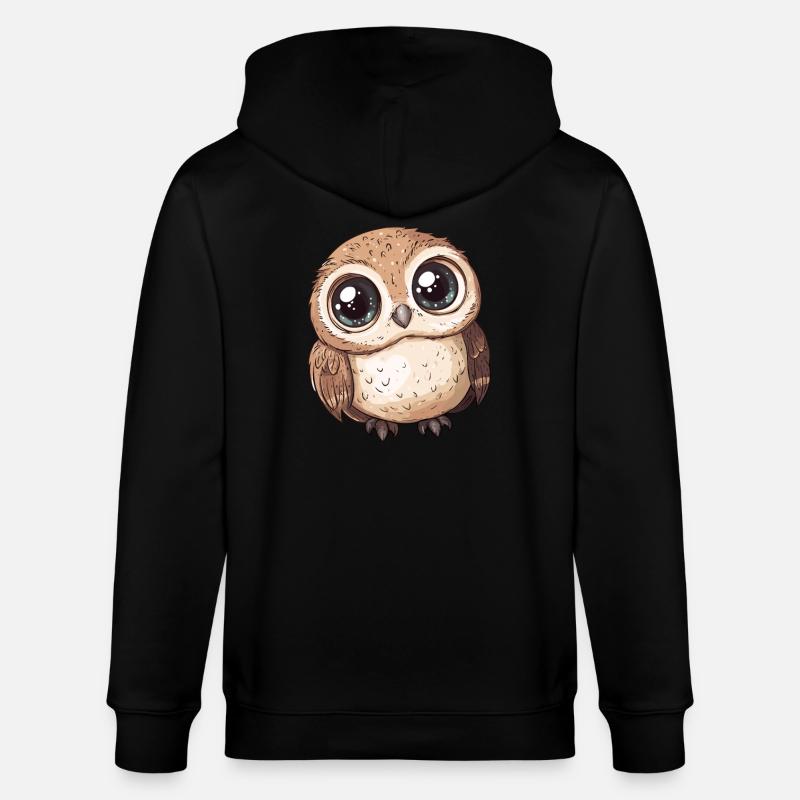 Mignon Grand Hibou - Veste à capuche bio CULTIVATOR Stanley/Stella Unisexe - noir