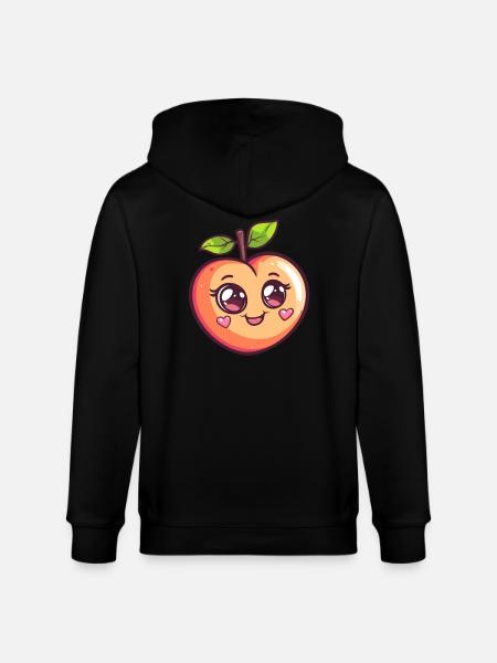 Herziger Pfirsich - Stanley/Stella Unisex Bio-Kapuzenjacke CULTIVATOR - Schwarz