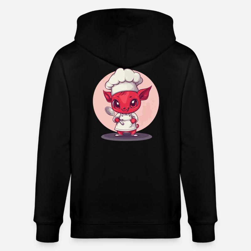 Teuflischer Chefkoch - Stanley/Stella Unisex Bio-Kapuzenjacke CULTIVATOR  - Schwarz