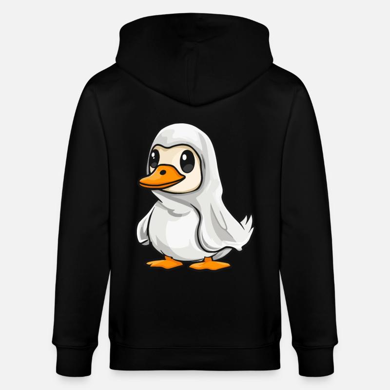 Gans Halloween Comic Geist - Stanley/Stella Unisex Bio-Kapuzenjacke CULTIVATOR  - Schwarz