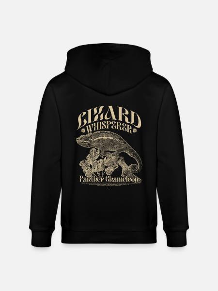Pantherchamäleon Chamäleon Echsenflüsterer - Stanley/Stella Unisex Bio-Kapuzenjacke CULTIVATOR - Schwarz