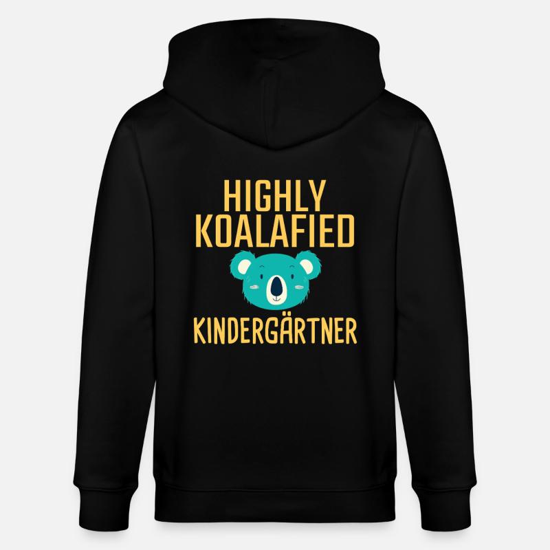 Enseignant de maternelle Koalafied - Veste à capuche bio CULTIVATOR Stanley/Stella Unisexe - noir