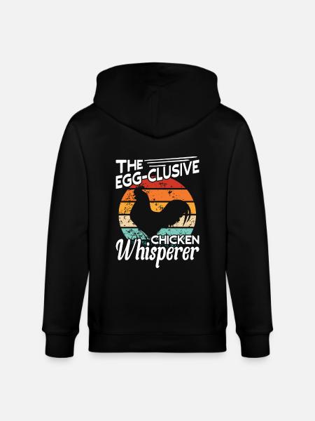De Egg-Clusive Chicken Whisperer Chicken Lover - Stanley/Stella Uniseks bio-ziphoodie CULTIVATOR - zwart