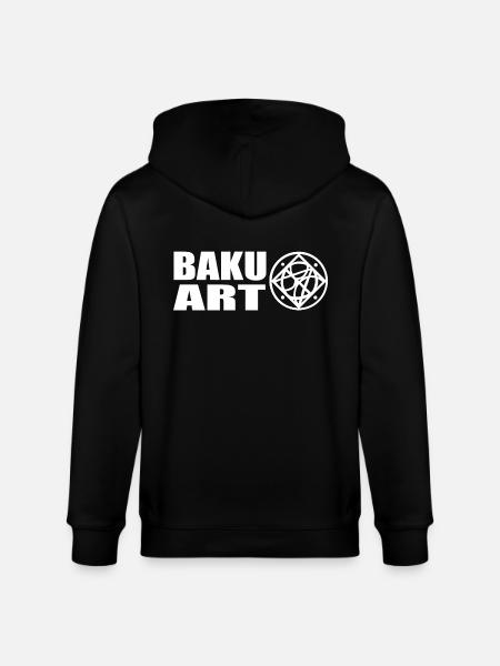 Logo White - Stanley/Stella Unisex Bio-Kapuzenjacke CULTIVATOR  - Schwarz