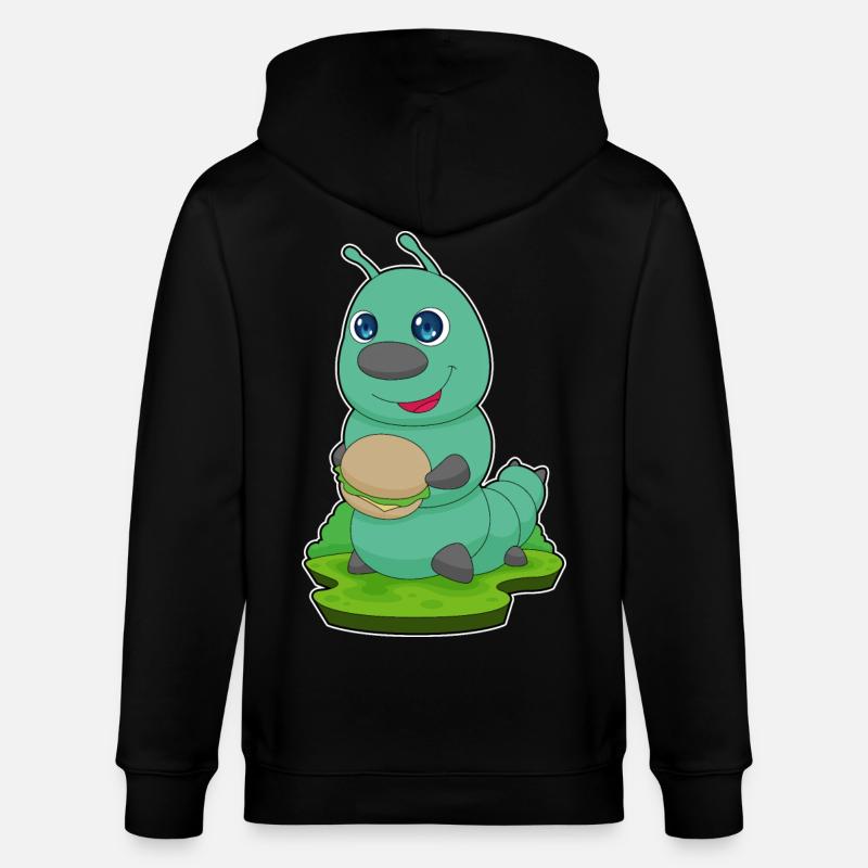Raupe Burger - Stanley/Stella Unisex Bio-Kapuzenjacke CULTIVATOR  - Schwarz