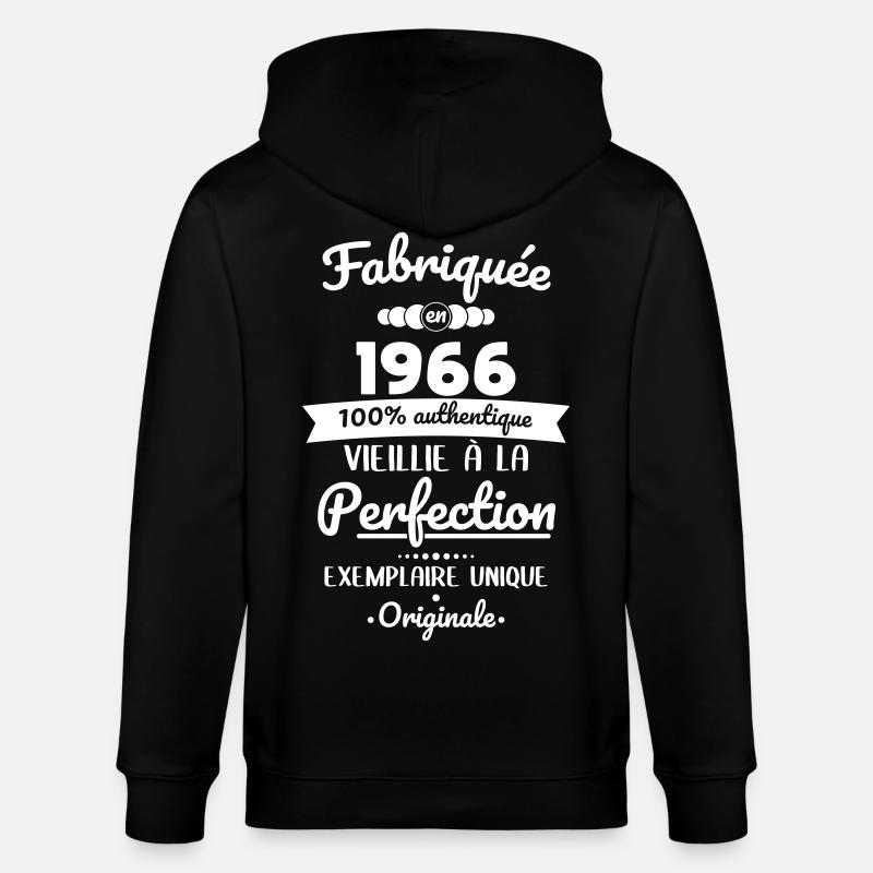 Hergestellt 1966 – Perfekt gereift - Stanley/Stella Unisex Bio-Kapuzenjacke CULTIVATOR - Schwarz