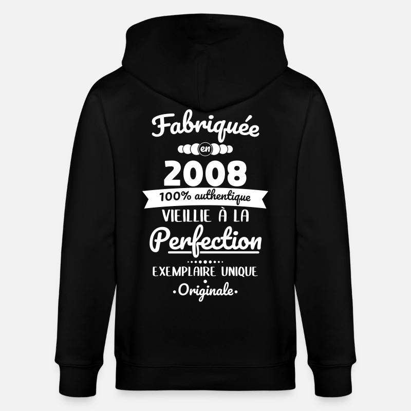 Hergestellt 2008 – Perfekt gereift - Stanley/Stella Unisex Bio-Kapuzenjacke CULTIVATOR  - Schwarz
