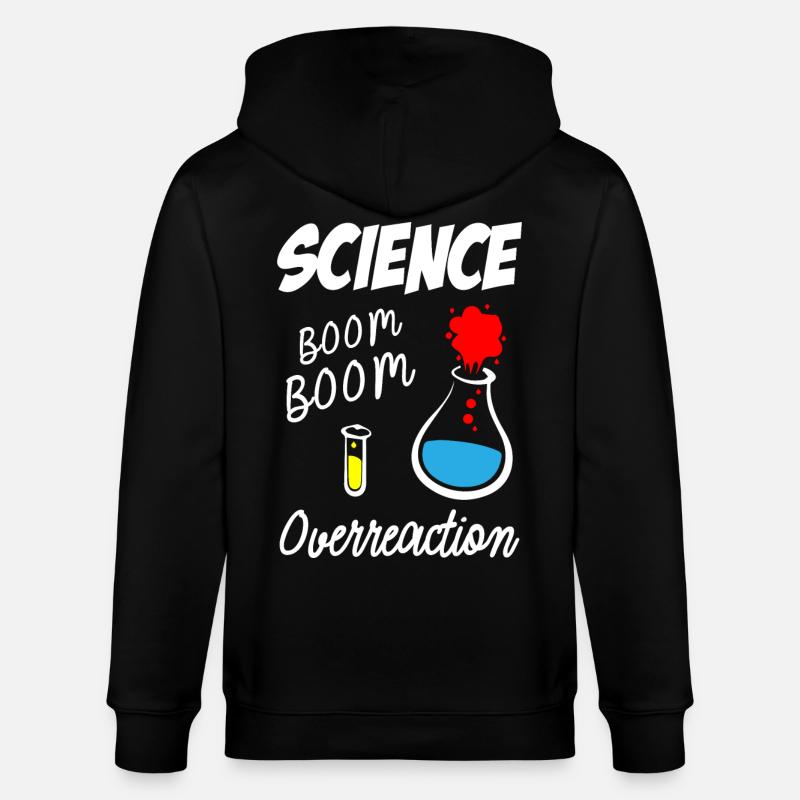 Science Overreaction - Stanley/Stella Unisex Bio-Kapuzenjacke CULTIVATOR  - Schwarz