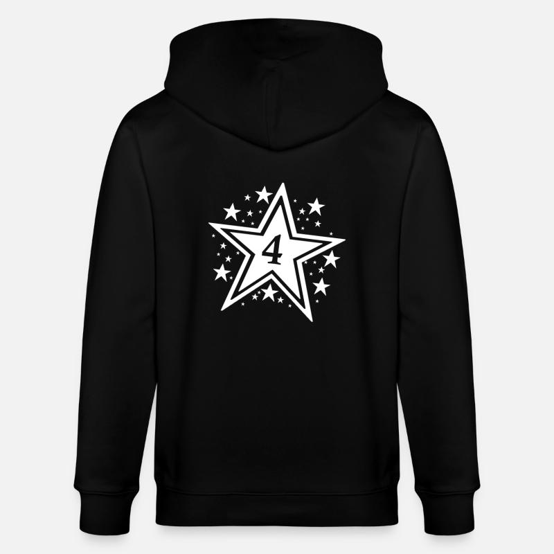 J’ai 4 ans. - Veste à capuche bio CULTIVATOR Stanley/Stella Unisexe - noir