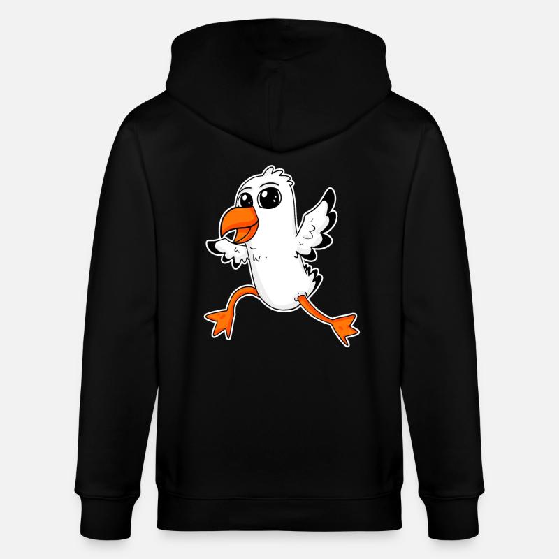 Doux goé et mouse - Veste à capuche bio CULTIVATOR Stanley/Stella Unisexe - noir