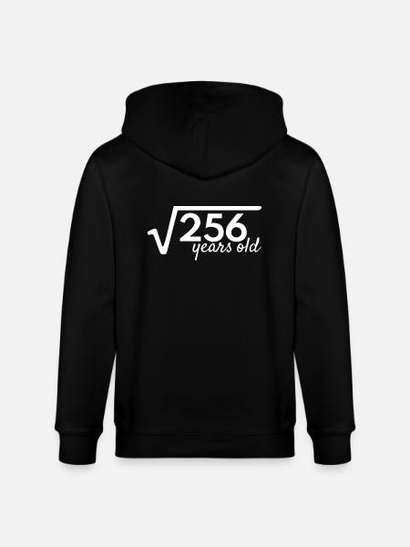 16 year old root math - Stanley/Stella CULTIVATOR  Unisex Organic Hooded Jacket - black