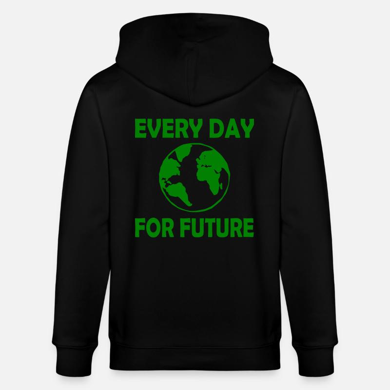 Every day for future - Stanley/Stella Unisex Bio-Kapuzenjacke CULTIVATOR  - Schwarz