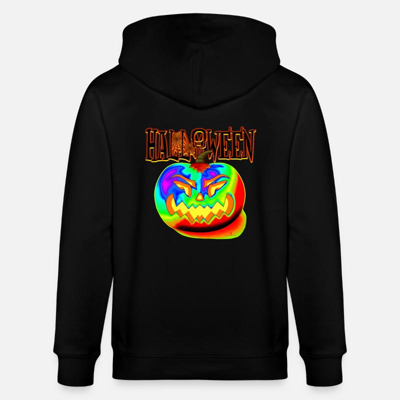 HELLOWEEN REGENBOGEN - Stanley/Stella Unisex Bio-Kapuzenjacke CULTIVATOR  - Schwarz