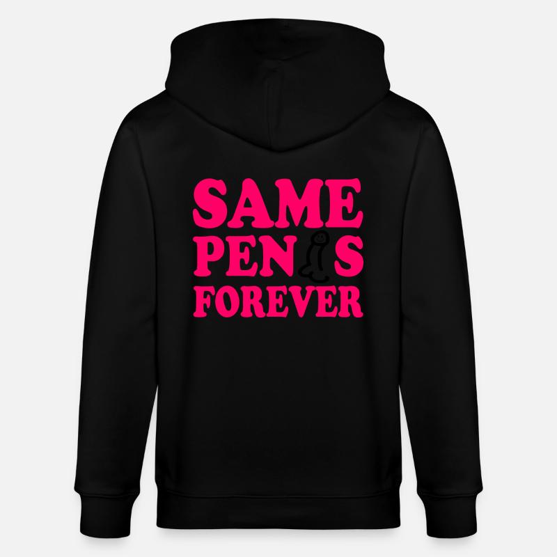 Same penis forever - Veste à capuche bio CULTIVATOR Stanley/Stella Unisexe - noir