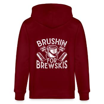 House Painter Hilarious Designs Unique Gifts - Stanley/Stella Unisex Bio-Kapuzenjacke CULTIVATOR  - Burgunderrot - Hinten - Anna (173cm)