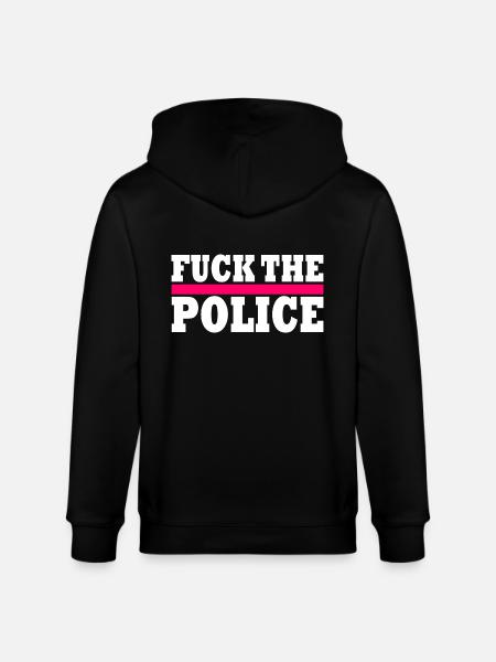 stop brutality - Stanley/Stella CULTIVATOR Unisex Organic Hooded Jacket - black
