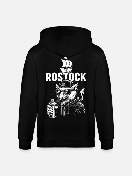 Rostock Streetsoul - Stanley/Stella CULTIVATOR Unisex Organic Hooded Jacket - black