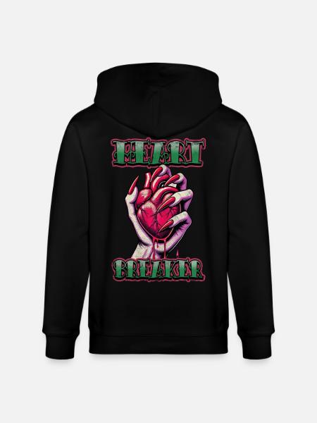Heart Breaker - Stanley/Stella CULTIVATOR  Unisex Organic Hooded Jacket - black
