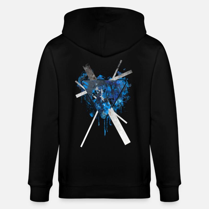Triangle graphique eX - Veste à capuche bio CULTIVATOR Stanley/Stella Unisexe - noir