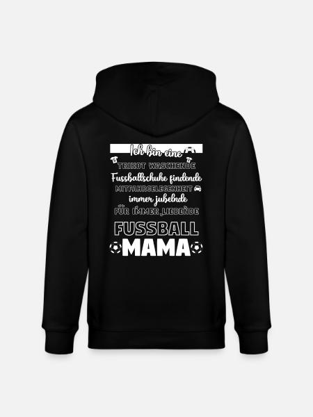 Fussball Mama - Stanley/Stella Unisex Bio-Kapuzenjacke CULTIVATOR - Schwarz