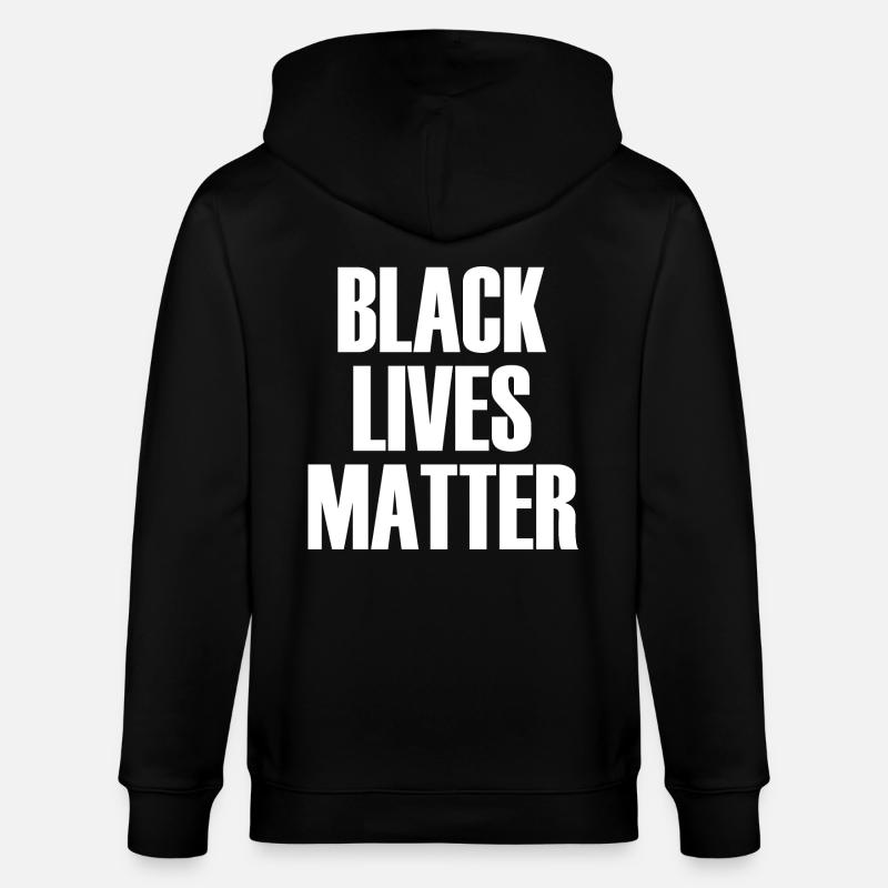 Black Lives Matter - Veste à capuche bio CULTIVATOR Stanley/Stella Unisexe - noir
