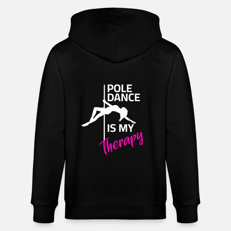 Pole Dance Therapy - Stanley/Stella CULTIVATOR  Unisex Organic Hooded Jacket - black