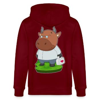 Bull Doctor First Aid Kit - Stanley/Stella CULTIVATOR  Unisex Organic Hooded Jacket - burgundy - Back - Anna (173cm)