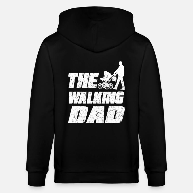 The Walking dad - Stanley/Stella Unisex Bio-Kapuzenjacke CULTIVATOR - Schwarz