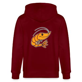 Crevette - Veste à capuche bio CULTIVATOR Stanley/Stella Unisexe - bordeaux - Dos - Anna (173cm)