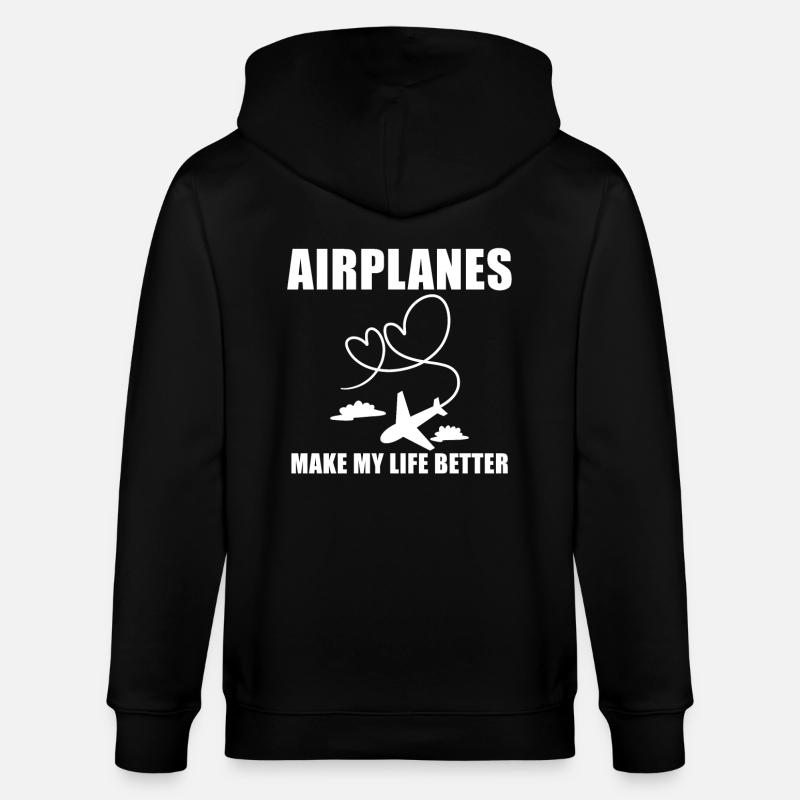 Pilote d’avion disant cadeau - Veste à capuche bio CULTIVATOR Stanley/Stella Unisexe - noir