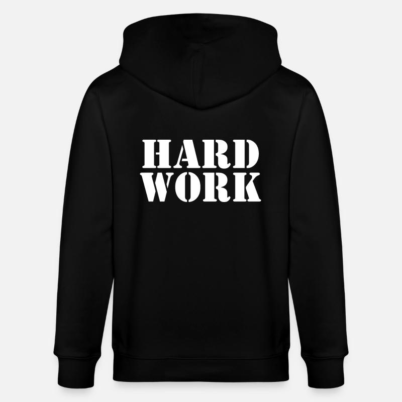 Hard work - Veste à capuche bio CULTIVATOR Stanley/Stella Unisexe - noir