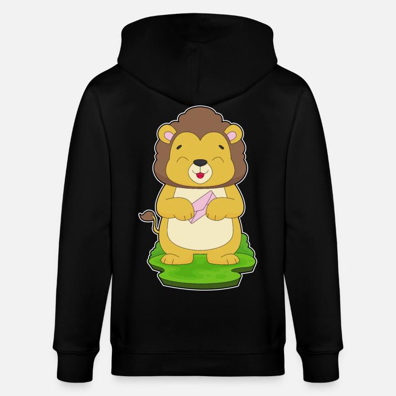 Enveloppe Lion - Veste à capuche bio CULTIVATOR Stanley/Stella Unisexe - noir