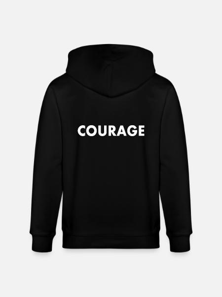 Courage - Stanley/Stella CULTIVATOR Unisex Organic Hooded Jacket - black