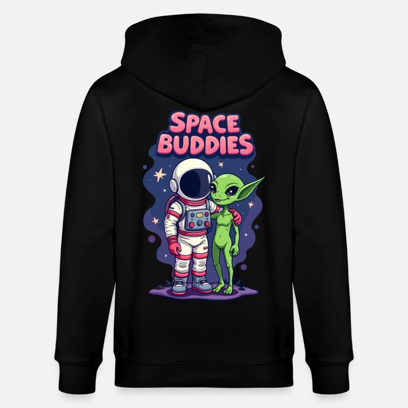 Copains de l’espace - Veste à capuche bio CULTIVATOR Stanley/Stella Unisexe - noir