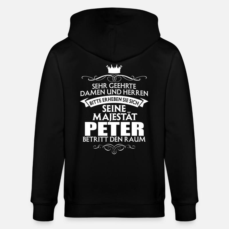 PETER - Majestät - Stanley/Stella Unisex Bio-Kapuzenjacke CULTIVATOR  - Schwarz