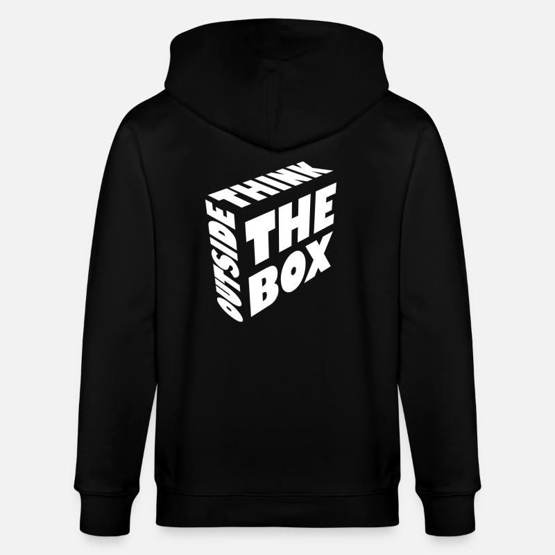 Think outside the box - Stanley/Stella CULTIVATOR Unisex Organic Hooded Jacket - black