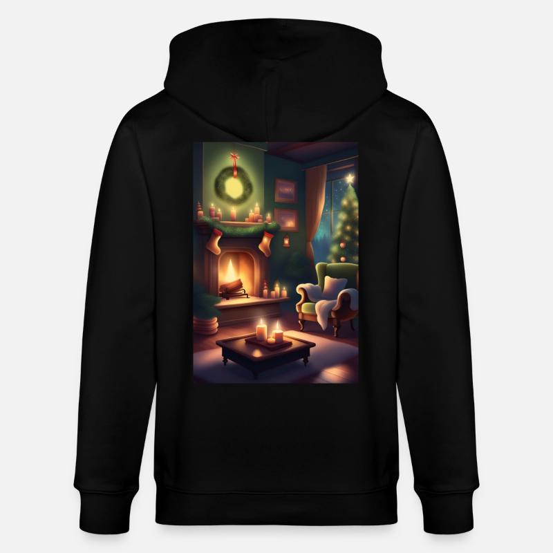 Maison de Noël verte - Veste à capuche bio CULTIVATOR Stanley/Stella Unisexe - noir