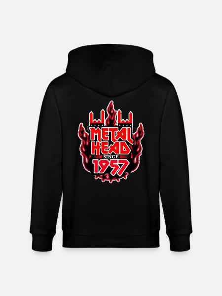 METALHEAD since 1957 - Stanley/Stella CULTIVATOR  Unisex Organic Hooded Jacket - black