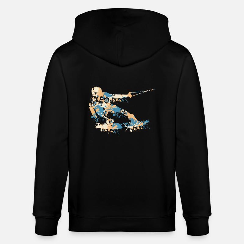 Wakeboard Splash - Stanley/Stella Unisex Bio-Kapuzenjacke CULTIVATOR  - Schwarz