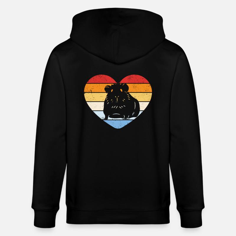 Cochons d’Inde millésimés - Veste à capuche bio CULTIVATOR Stanley/Stella Unisexe - noir