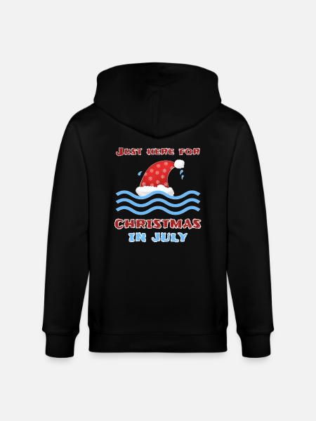 Christmas in July - Stanley/Stella CULTIVATOR  Unisex Organic Hooded Jacket - black