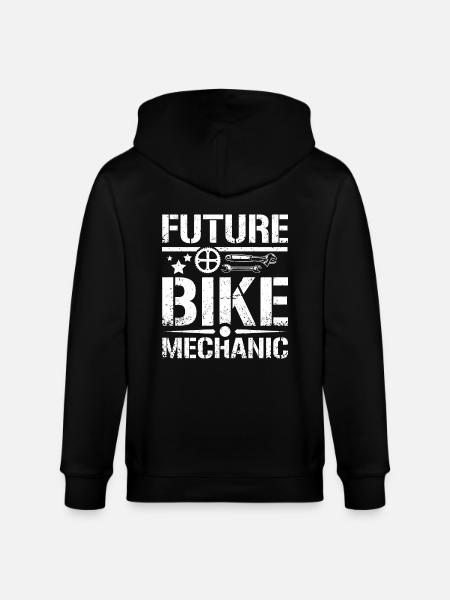 Future bike mechanic - Stanley/Stella CULTIVATOR  Unisex Organic Hooded Jacket - black