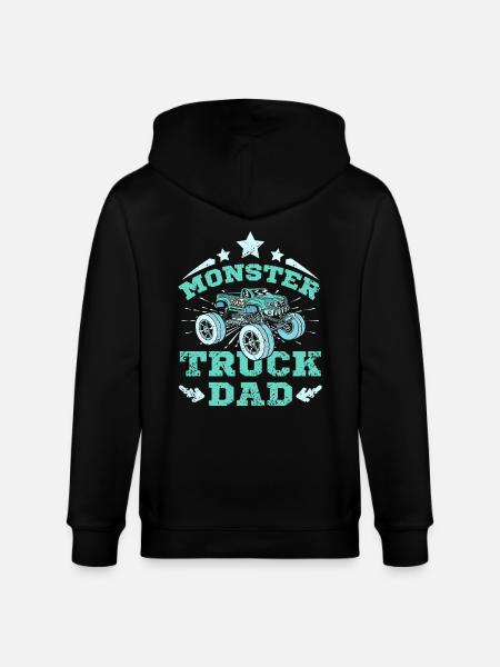 Monster Truck Dad - Stanley/Stella CULTIVATOR  Unisex Organic Hooded Jacket - black