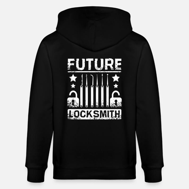 Future Locksmith - Stanley/Stella Unisex Bio-Kapuzenjacke CULTIVATOR  - Schwarz