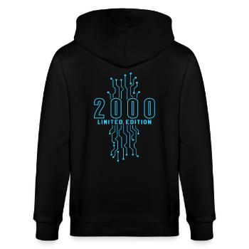Birthday 2000 Gaming Limited Edition Gamer - Veste à capuche bio CULTIVATOR Stanley/Stella Unisexe - noir - Dos - Anna (173cm)
