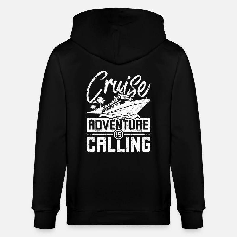 Cruise adventure is calling - Stanley/Stella Unisex Bio-Kapuzenjacke CULTIVATOR - Schwarz