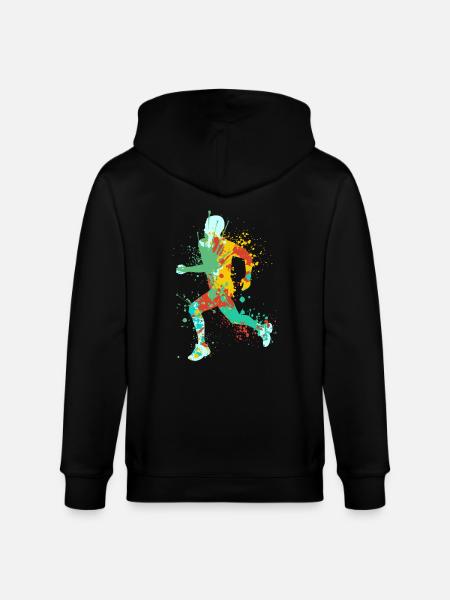 Splash Running Jogging - Veste à capuche bio CULTIVATOR Stanley/Stella Unisexe - noir