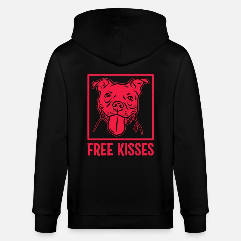 Bisous gratuits Pitbull - Veste à capuche bio CULTIVATOR Stanley/Stella Unisexe - noir