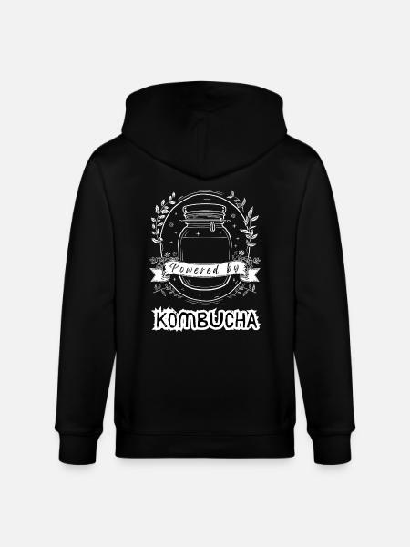 Powered by KOMBUCHA - Stanley/Stella CULTIVATOR Unisex Organic Hooded Jacket - black