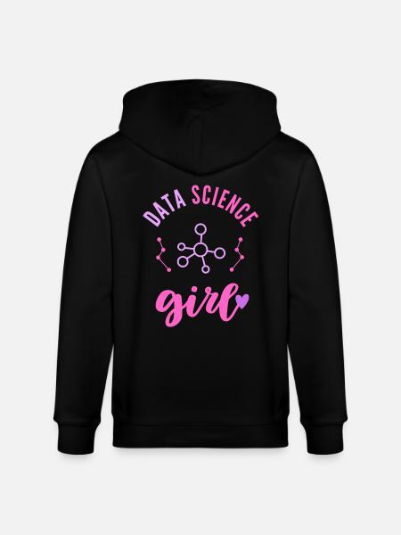 Data Science Mädchen Frau - Stanley/Stella Unisex Bio-Kapuzenjacke CULTIVATOR  - Schwarz
